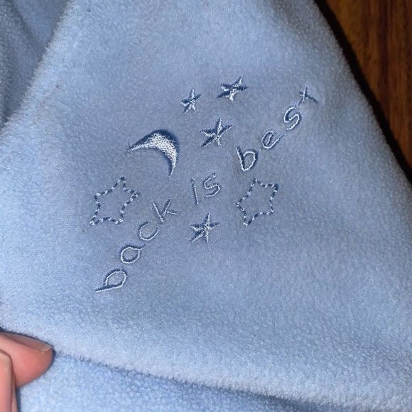 Halo Sleep Sack Blue Fleece Velcro Swaddle Baby Size Small - Picture 3 of 8